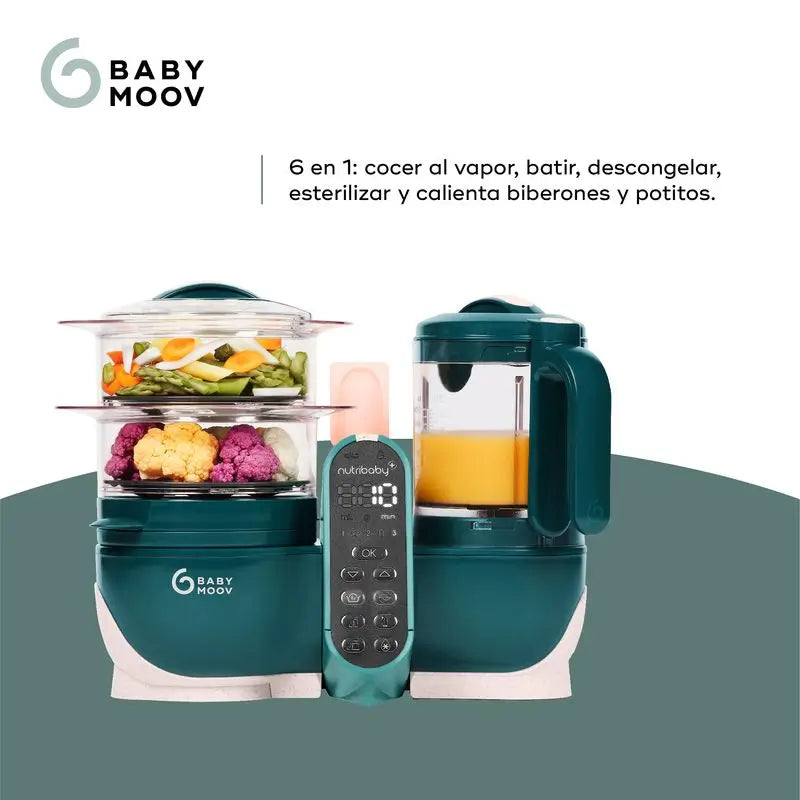 Babymoov Robot multifunzione 6 in 1 Nutribaby(+) Verde Opale