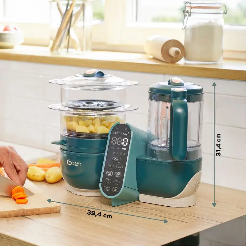 Babymoov Robot multifunzione 6 in 1 Nutribaby(+) Verde Opale