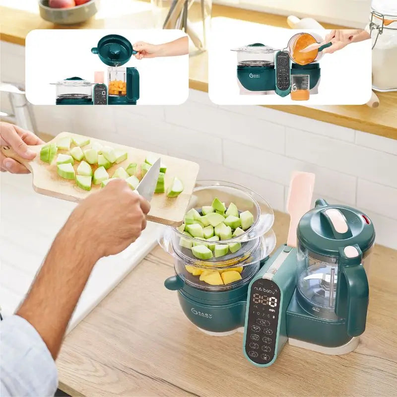 Babymoov Robot multifunzione 6 in 1 Nutribaby(+) Verde Opale