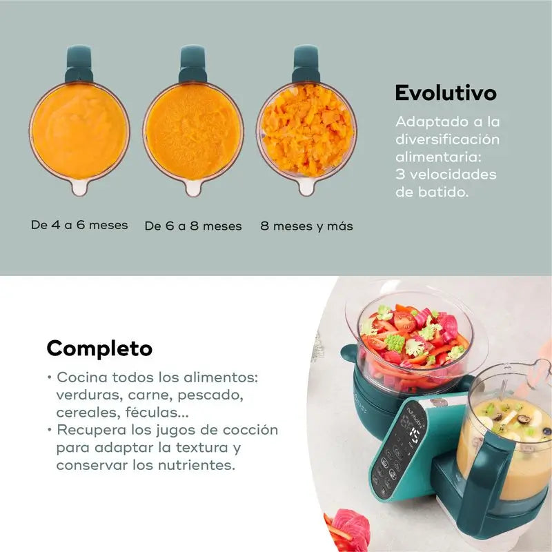 Babymoov Robot multifunzione 6 in 1 Nutribaby(+) Verde Opale