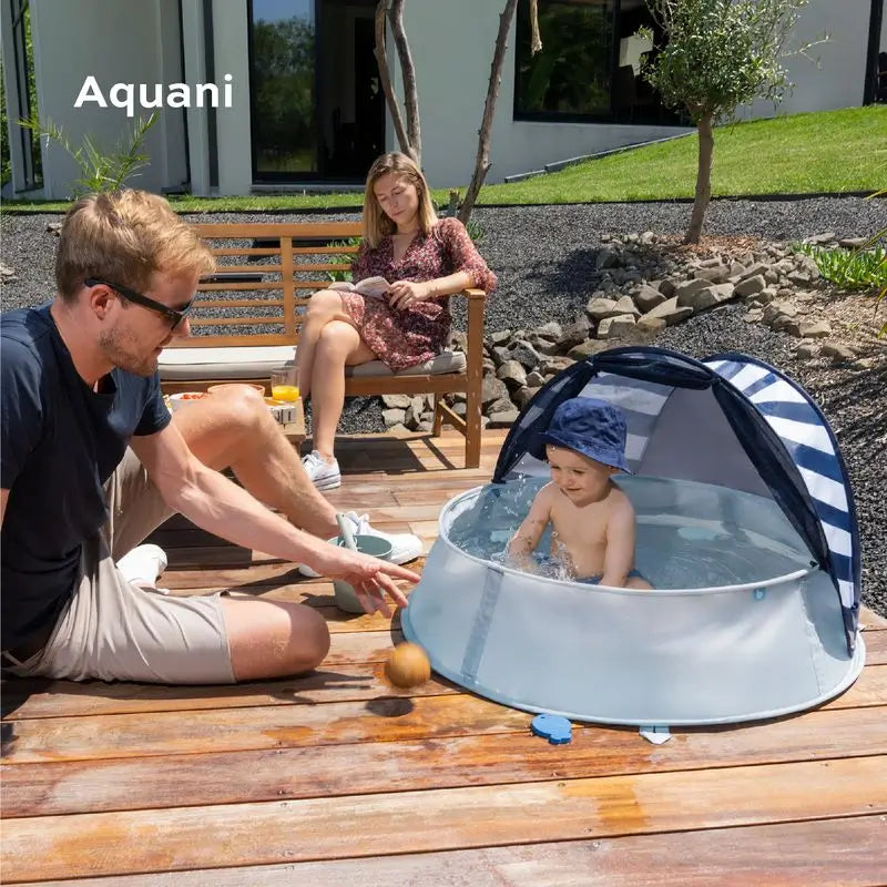 Babymoov Anti-UV UPF 50+ Area giochi con mini-piscina Aquani Provence