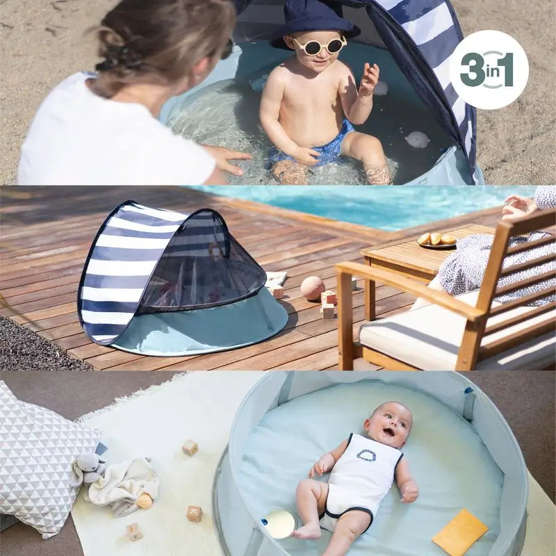 Babymoov Anti-UV UPF 50+ Area giochi con mini-piscina Aquani Provence
