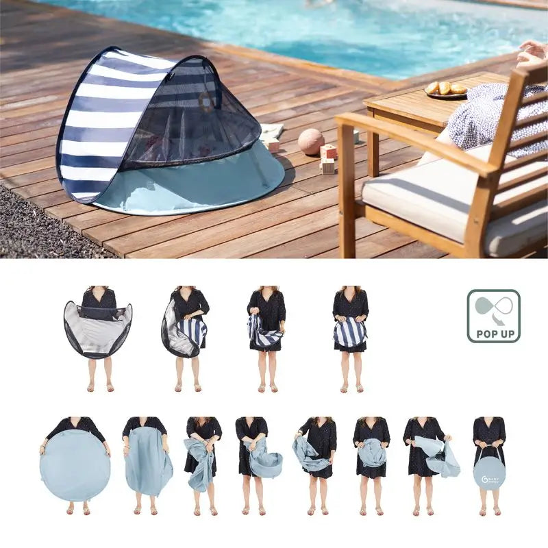 Babymoov Anti-UV UPF 50+ Area giochi con mini-piscina Aquani Provence