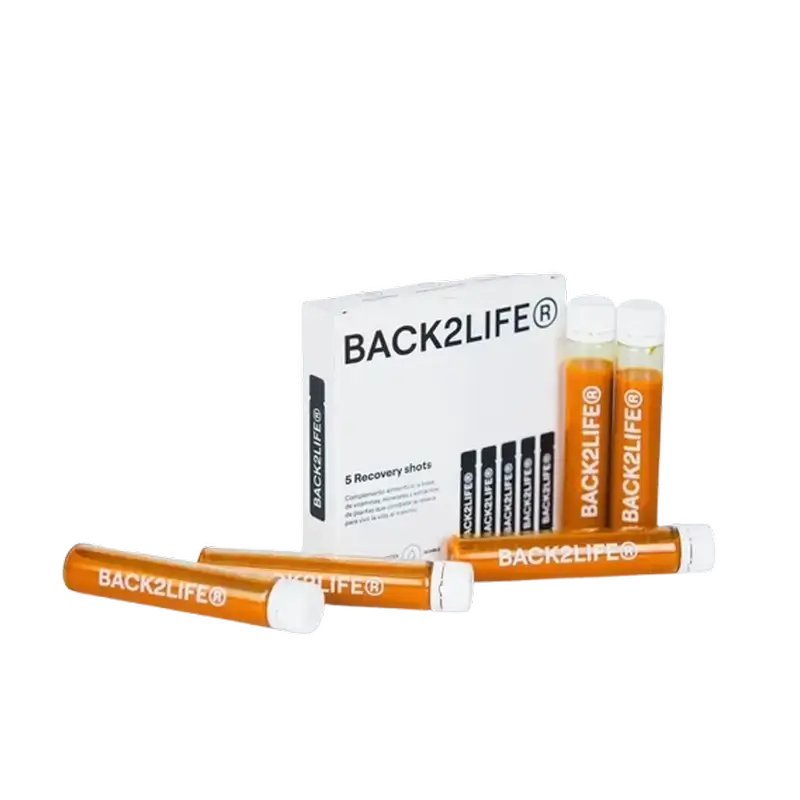 Back2Life Integratore alimentare anti-sbornia, 25 ml X 5 unità