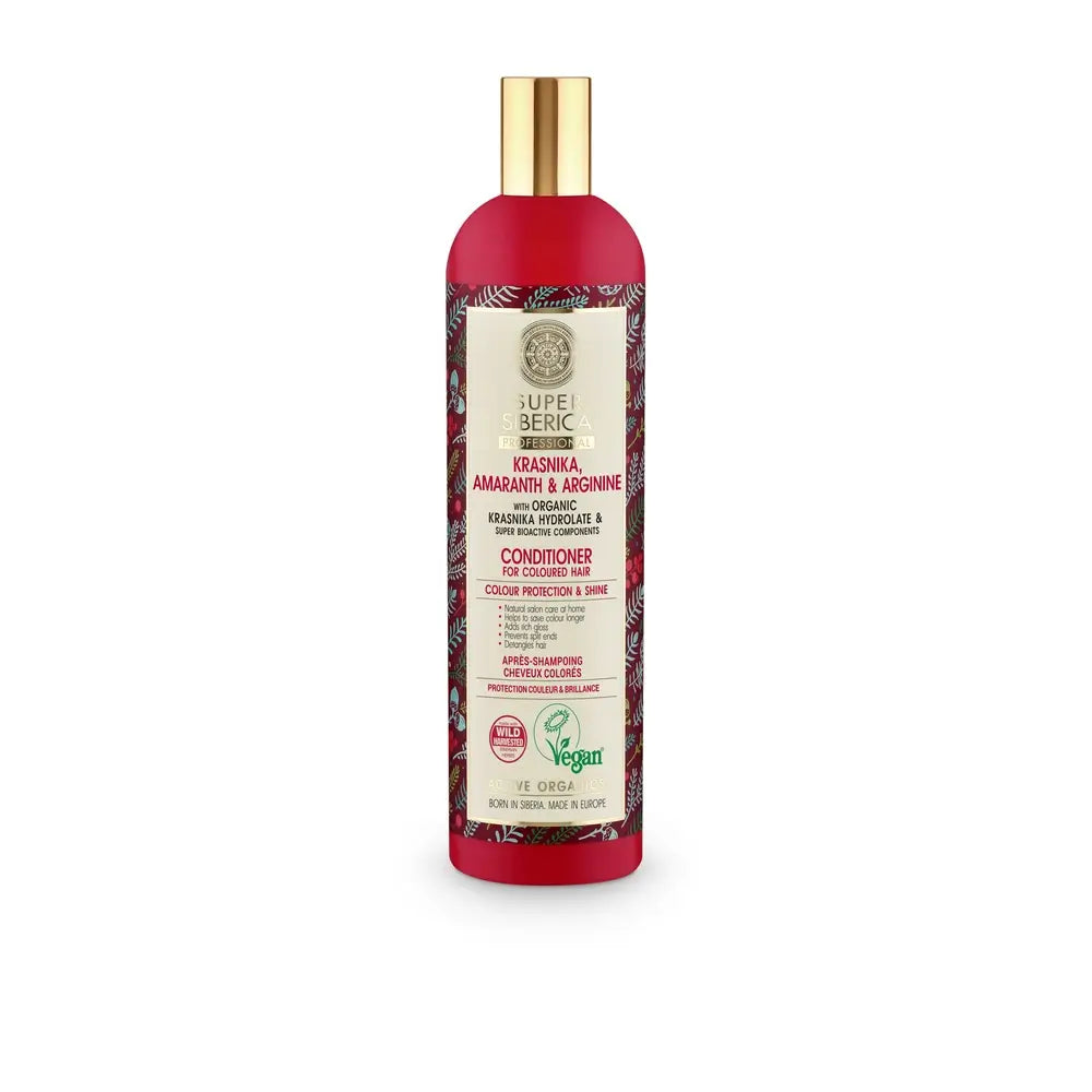 Balsamo professionale per capelli Mirtillo di Kamchatka, Amaranto e Arginina, per capelli colorati, 400 ml
