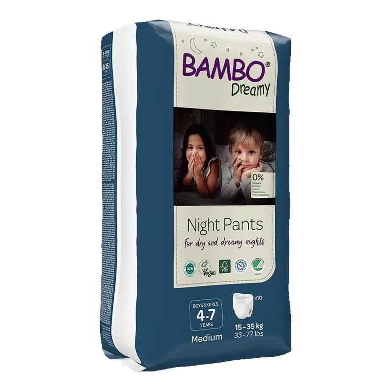 Bambo Nature Dreamy Night Pannolini M (15-35Kg), 10 pezzi