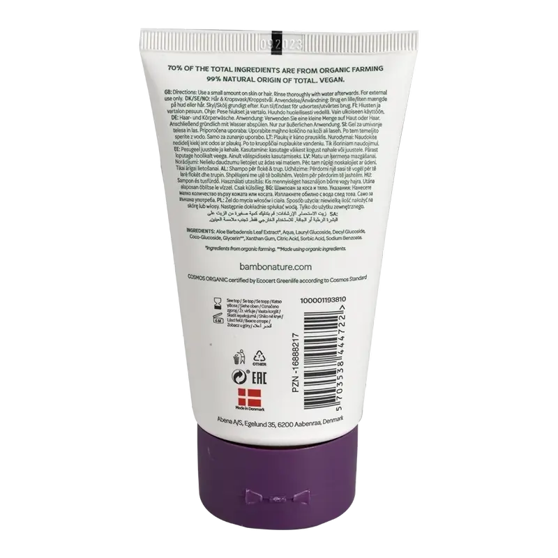 Bambo Nature Gel da bagno e shampoo, 150 ml