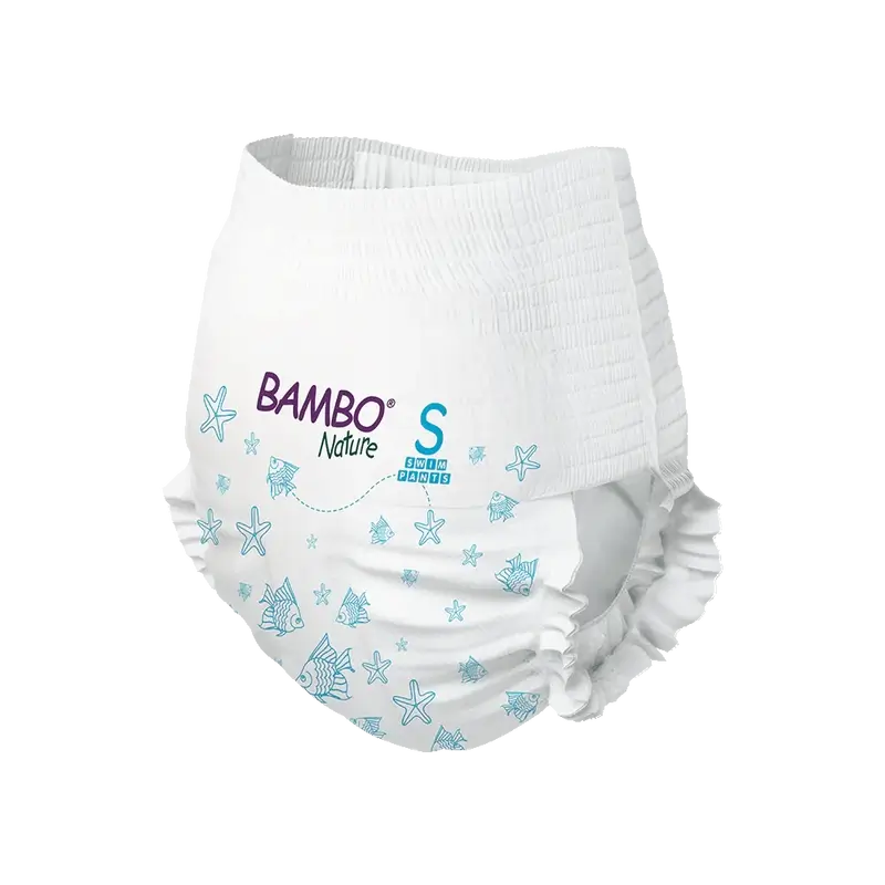Pannolini Bambo Nature Water taglia S (7-12Kg), 12 unità