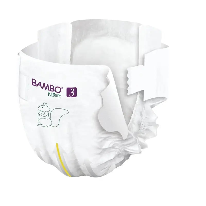 Pannolini Bambo Nature Taglia 3 (4-8 Kg), 52 pz.