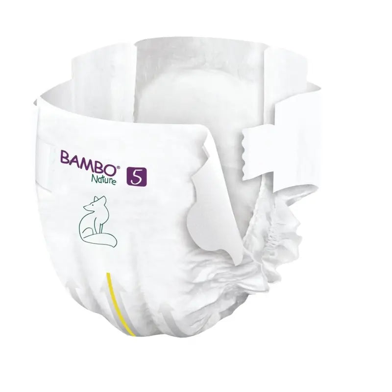 Pannolini Bambo Nature taglia 5 (12-18 Kg), 44 pezzi