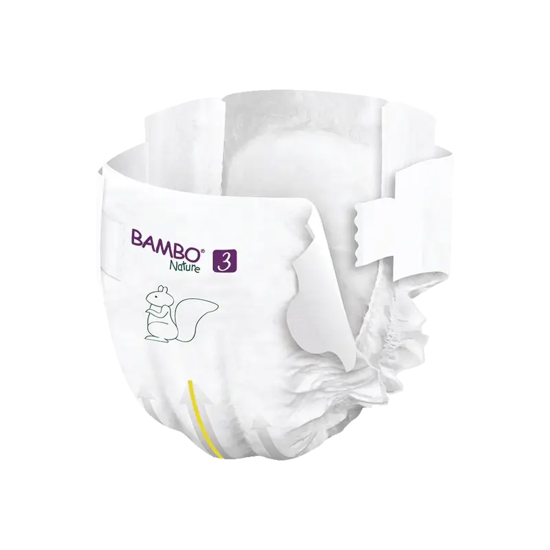 Pannolini Bambo Nature Taglia 3 (4-8Kg), 28 unità