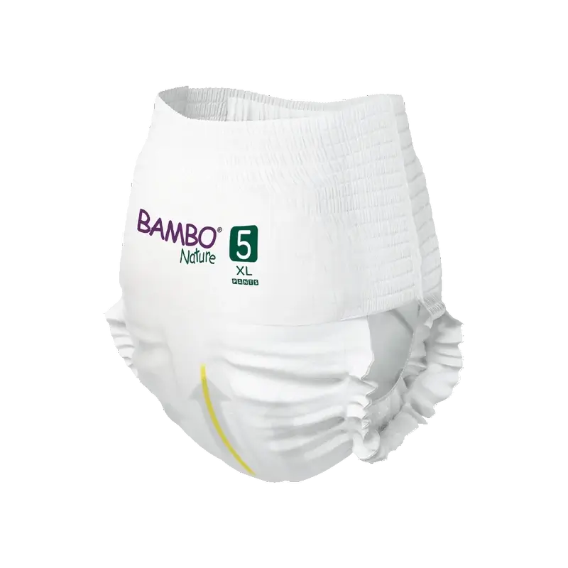 Pannolini Bambo Nature Pants Taglia 5 (12-18Kg), 19 pezzi