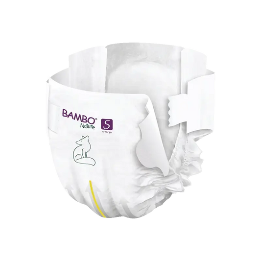 Pannolini Bambo Nature taglia 5 (12-18Kg), 22 pezzi