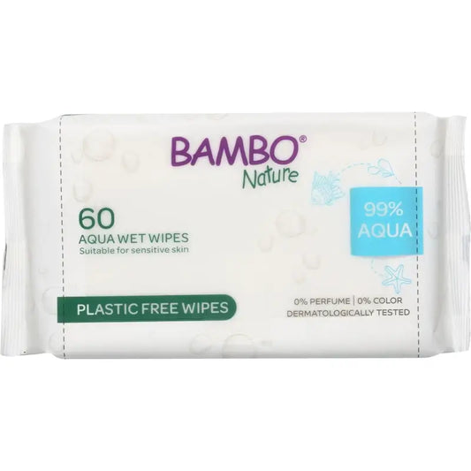 Bambo Nature Salviette umidificate Aqua, 60 pezzi