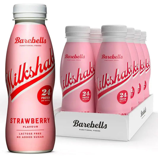 Confezione Barebells Milkshake alla fragola, 8 pezzi x330 ml