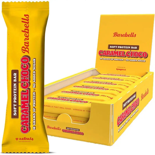 Confezione Barebells Soft Caramel Choco, 12 pezzi x 55 grammi