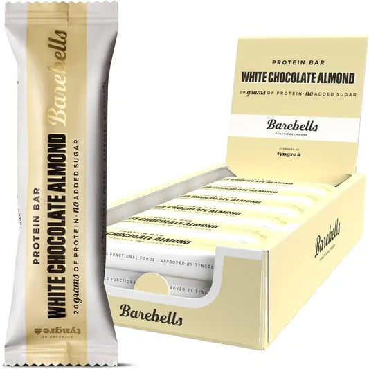 Confezione Barebells Cioccolato bianco e mandorle, 12 pezzi x 55 grammi