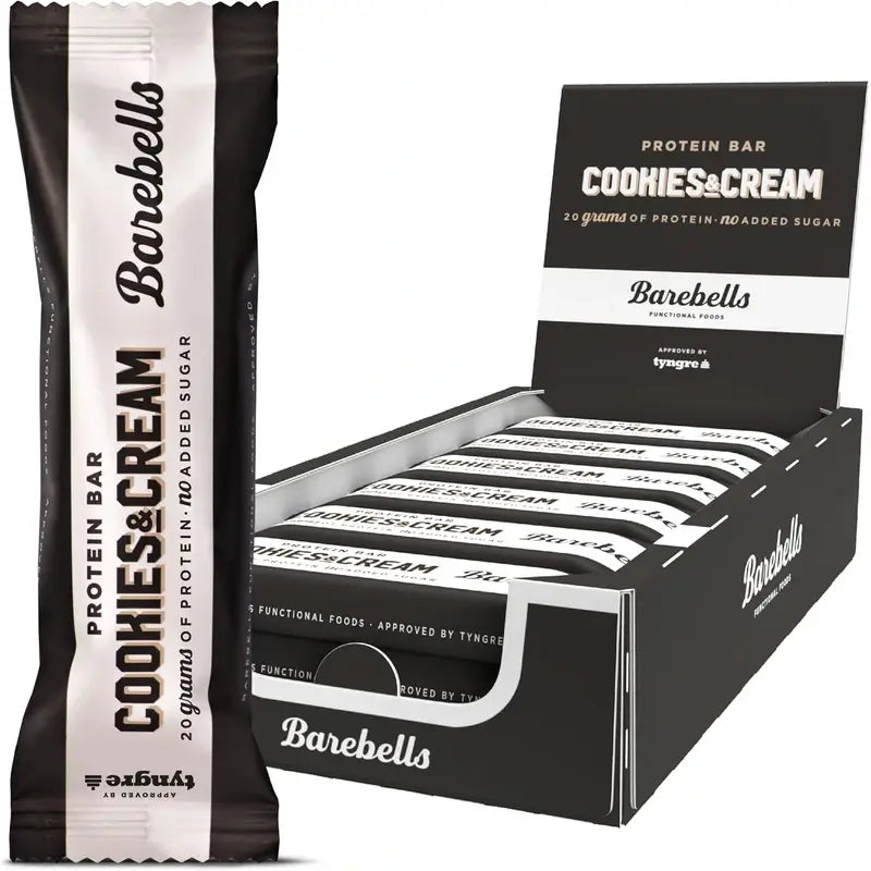 Confezione Barebells Cookies & Cream, 12 pezzi x 55 grammi
