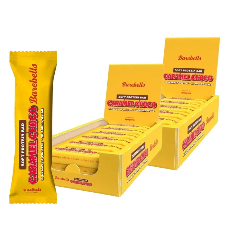 Confezione Barebells Soft Caramel Choco, 24 pezzi X 55 grammi