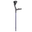 Bastone inglese anatomico, impugnatura morbida, asta blu (coppia)
