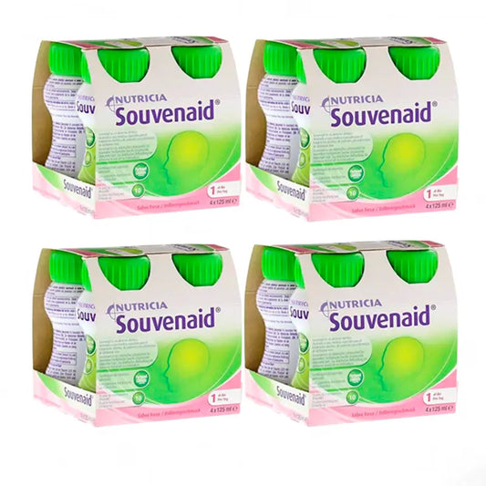 Nutricia Souvenaid Frullati al gusto di fragola, 16 unità x 125 ml
