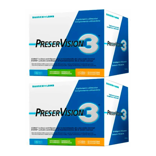 Bausch And Lomb Pack Preservision 3, 2 X 180 Capsule