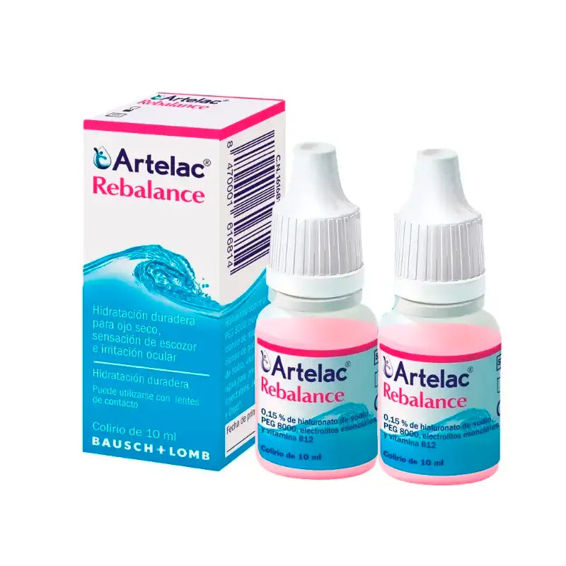 Bausch & Lomb Artelac Rebalance Gocce oculari sterili 2 x 10 ml