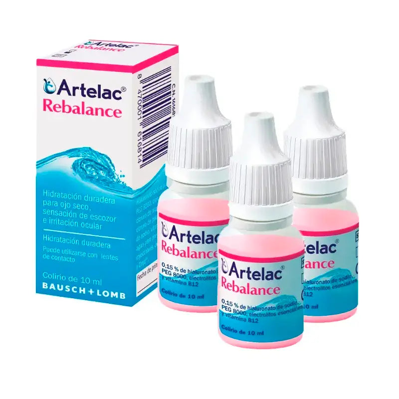 Bausch & Lomb Artelac Rebalance Gocce oculari sterili 3 x 10 ml
