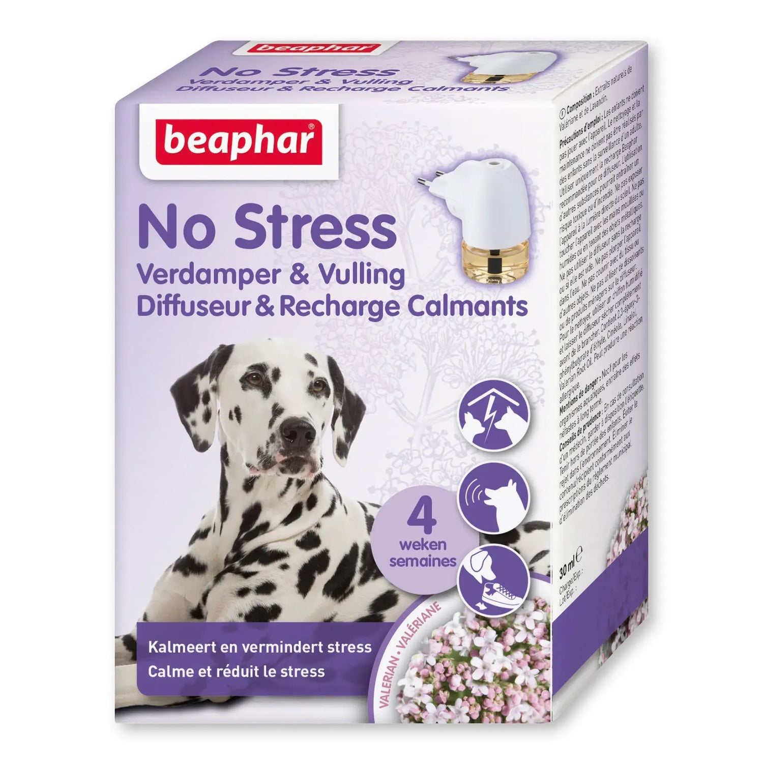 Beaphar Diffusore per cani calmante No Stress Confezione e ricarica, 30 ml