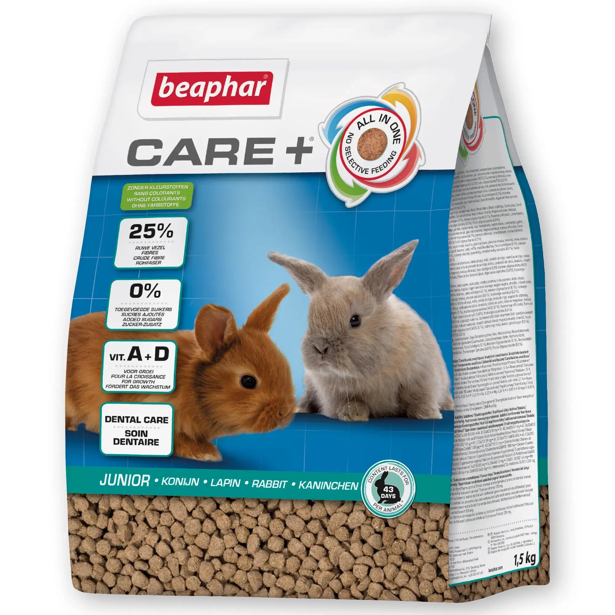 Beaphar Care+ Coniglio Jr, 1,5 kg