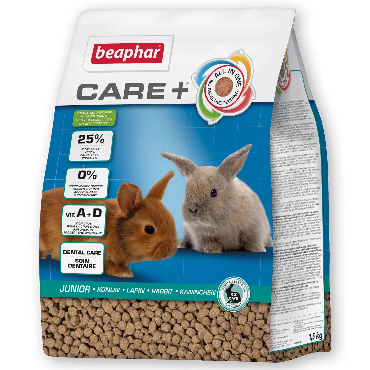Beaphar Care+ Coniglio Jr, 1,5 kg