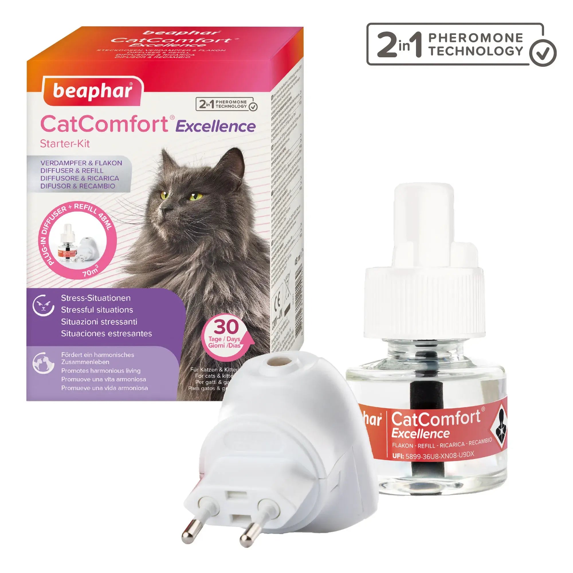 Beaphar Cat Comfort Diffusore e ricarica per gatti 48 ml