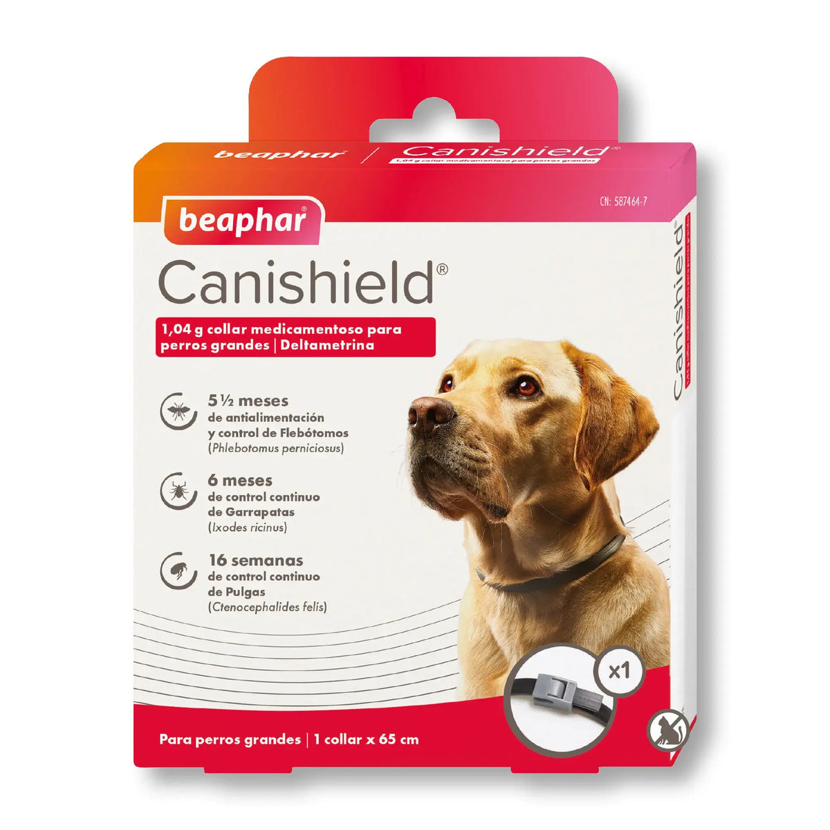 Collare per cani Beaphar Canishield, 65 cm 1 pz.