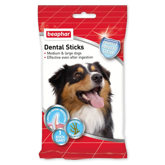 Beaphar Dental Sticks Cane Medio Grande 1X182 gr, snack per cani