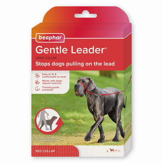 Beaphar Gentle Leader Taglia L Rosso, 1 pezzo