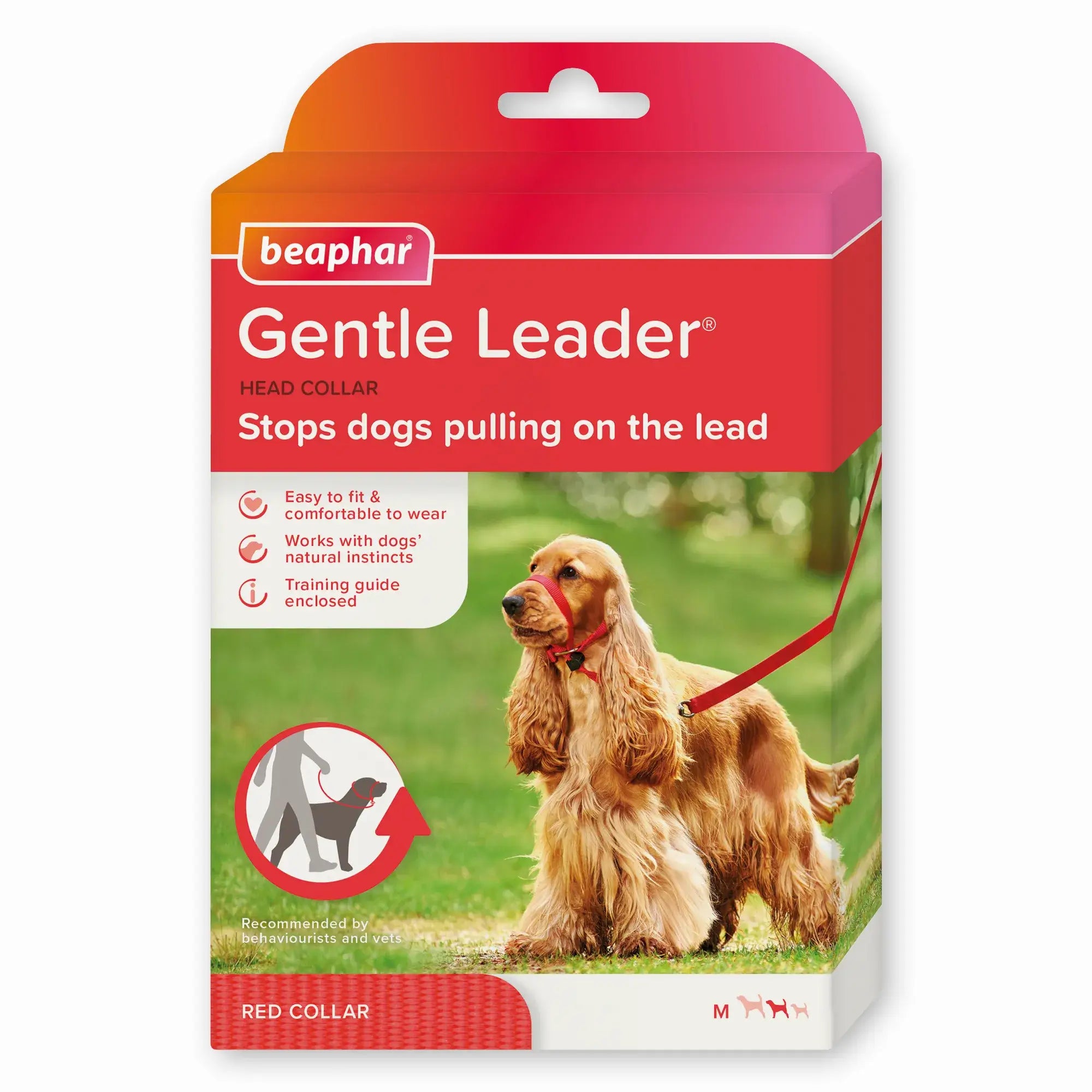 Beaphar Gentle Leader Taglia M Rosso, 1 pezzo