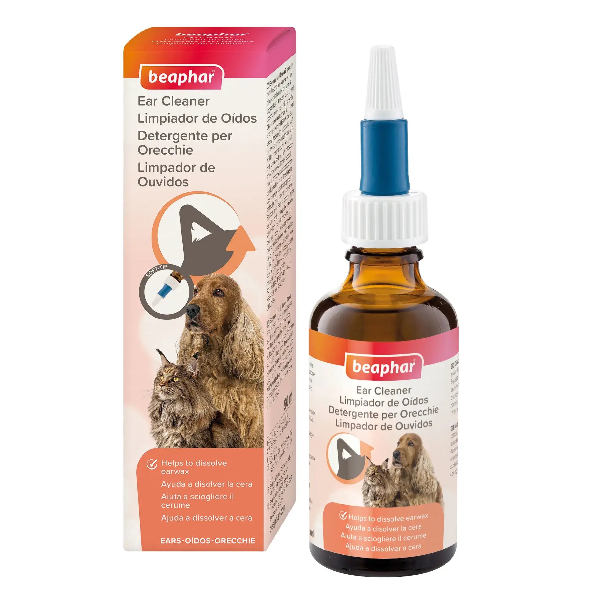 Beaphar Detergente auricolare per cani e gatti 50 ml