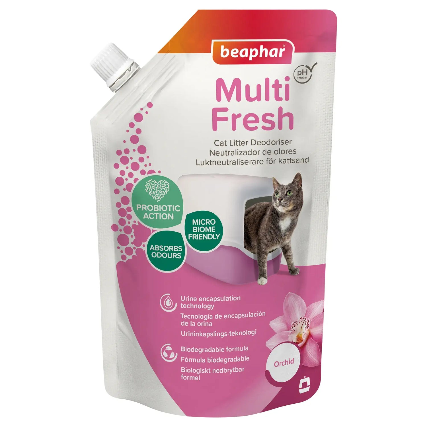 Beaphar Multifresh Neutralises Odour Neutralises Orchid Sand, 400 grammi