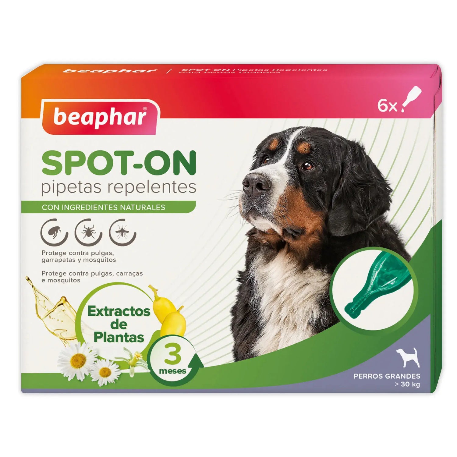 Beaphar Antiparassitario Repellente Pipette Cane Grande, 6x2 ml