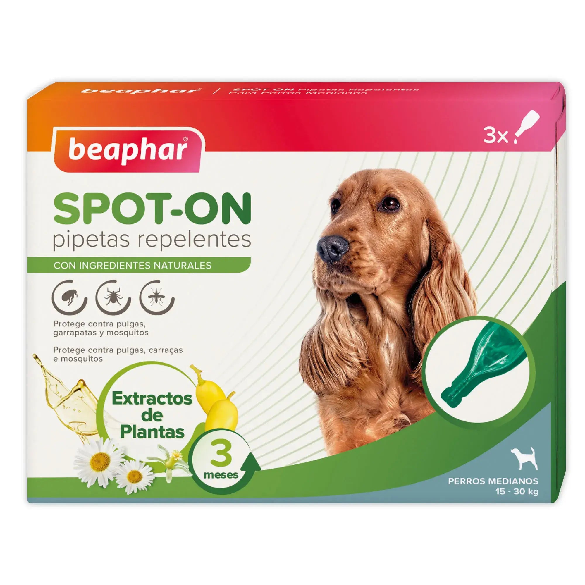 Pipette Beaphar Repulsive Antiparassitarie per cani, 3x2 ml
