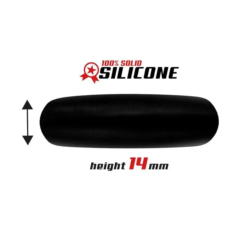 Anelli Bestia Anello per pene in silicone solido 5,5 cm nero