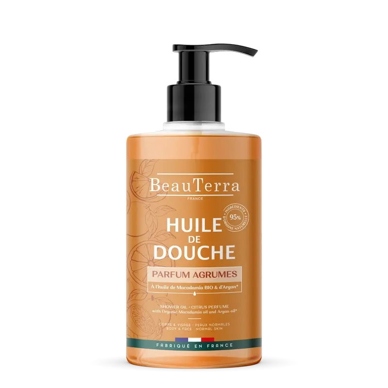 Beauterra Olio doccia all'arancia e mandarino, 750ml