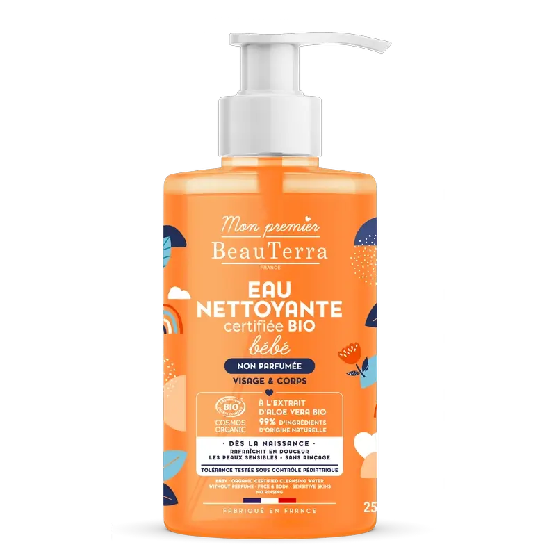 Beauterra Bio Baby Acqua detergente non profumata , 750 ml