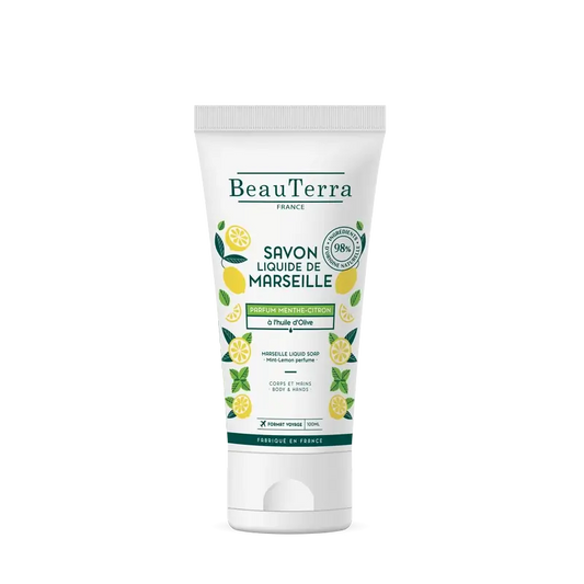 Beauterra Igiene del corpo Sapone di Marsiglia Menta-Lemonio 100 Ml