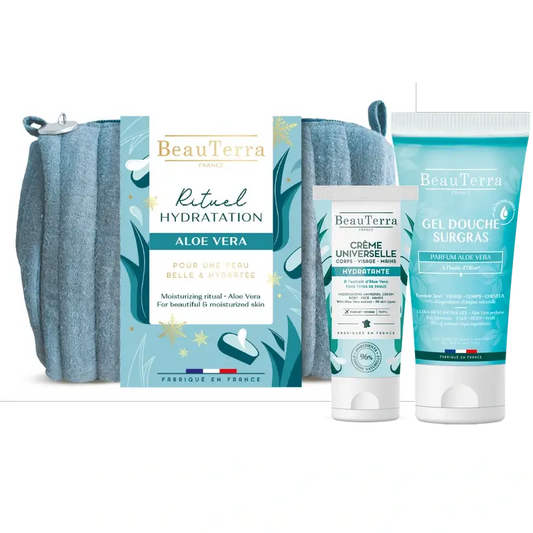 Beauterra Igiene del corpo Aloe Vera Rituale idratante Borsa da toilette