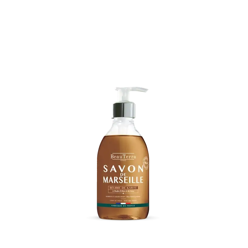 Beauterra Burro di Karitè Sapone di Marsiglia , 300 ml