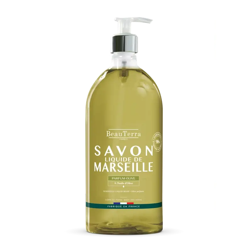Beauterra Sapone di Marsiglia all'oliva , 1000 ml