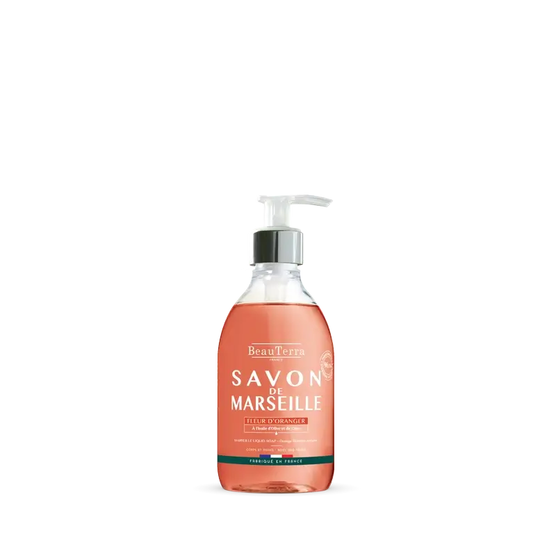 Beauterra Saponi di Marsiglia Sapone di Marsiglia Fiori d'arancio , 300 ml