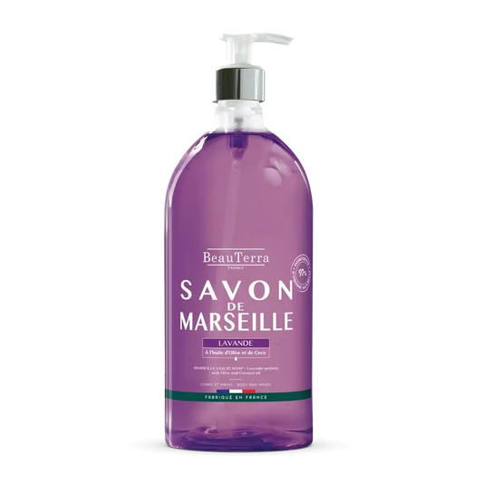 Beauterra Saponi di Marsiglia Sapone di Marsiglia Lavanda , 1000 ml