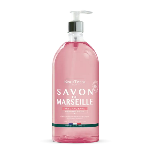 Beauterra Saponi di Marsiglia Sapone di Marsiglia Rosa Antica , 1000 ml